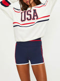 Devyn Oversized Sweatshirt in Firework Colorblock