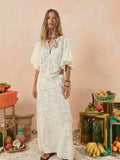 Free Love Lace Crop in Vintage Cream