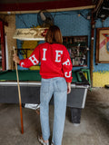 Kansas City Varsity Sweatshirt in Red