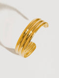 Elodie Stripe Bold Bangle