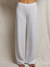 Amber French Terry Wide Leg Pant in Ash