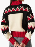 Averia Sweater Jacket in Red Multi