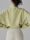 Put It In Reverse Cropped Jacket in Lime