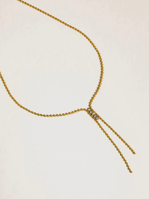 Zephine CZ Lariat Necklace