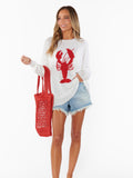 Woodsy Sweater in Lobster Knit