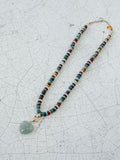 Thomas Heart Necklace in Green