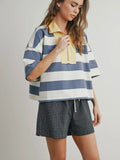 So Striped Polo Shirt in Blue