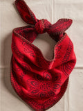 Carmen Knitted Triangle in Wine