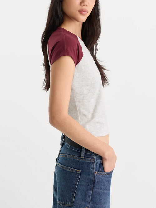 The Raglan Tee in Vintage Grey