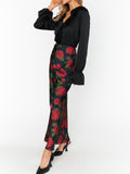 Maci Maxi Skirt in Send Me Roses