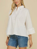 She's A Staple Button Down in White
