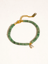 Rocca Beaded CZ Bracelet in Green