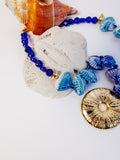 Urchin Statement Necklace in Blue