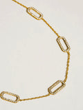 Burnisse CZ Chain Necklace