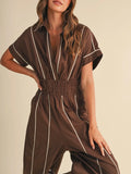 So Jealous Jumpsuit in Brown
