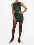 Tori Mini Dress in Mistletoe Plaid