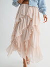 She's Magic Ruffle Skirt in Blush