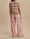 Jayla Wide Leg Trouser 29.5 in Mellow Rose
