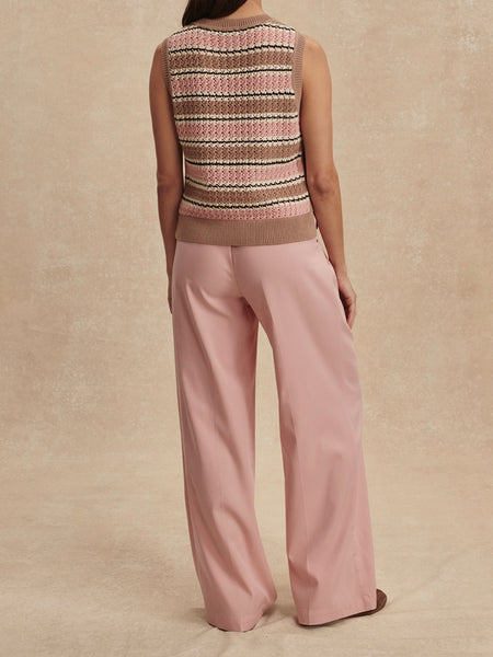 Jayla Wide Leg Trouser 29.5 in Mellow Rose
