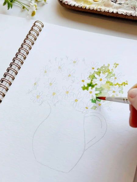 Flowers Watercolor Workbook