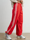 Down To Earth Stripe Pant in Red