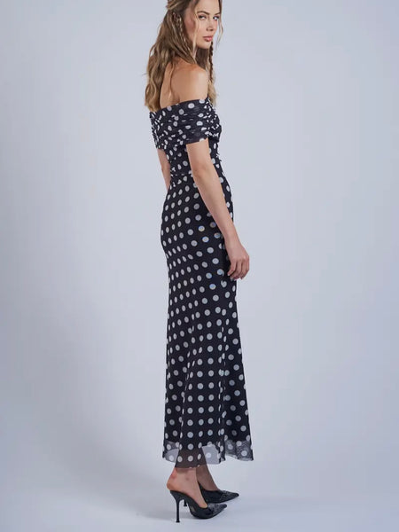 Let's Polka Dot Dress in Black