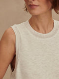 Beatrice Midi Dress in Ivory Marl