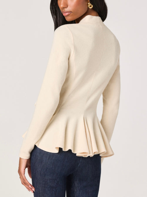Dayna Wrap Top in Vanilla
