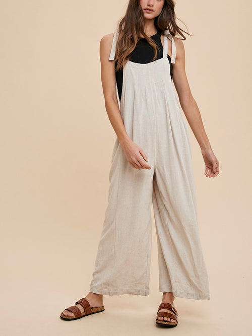 On Deck Jumpsuit in Oatmeal