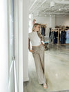 Pleated Top in Natural