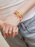 University of Kansas Motif Slogan Bracelet
