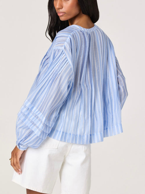 Erika Top in Blue Stripe