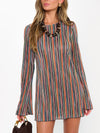 Drifter Mini Dress in Sundown Stripe Knit