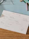 Joy Undated Weekly Desk Planner