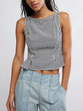 Sunfaded Top in Black & White Combo