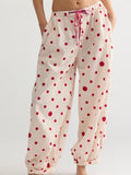 On Repeat PJ Pant in Ivory Combo Dots