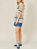 Team Player Crochet Lace Top in Natural