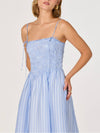 Lahela Dress in Blue Stripe