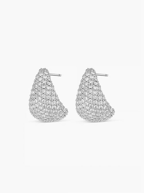 Banks Shimmer Earrings in Rhodium