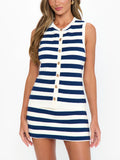 Devin Tank in Navy Stripe Delight Knit