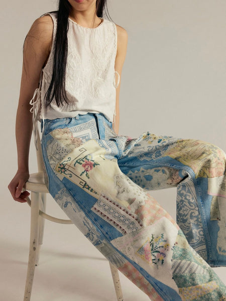 Illusions Relaxed Fit Jean in Sky Combo