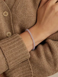 Carter Gemstone Bracelet in Lavender Jade
