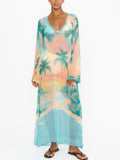 Staycation Coverup in Sunset Cove Chiffon