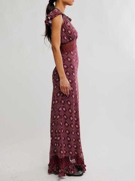 Eternal Soul Maxi in Maroon Geo Combo