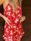 Lolo & Teresa PJ Set in Red Teddy Bear