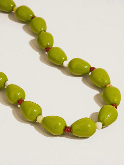 Olivie Chunky Necklace in Green