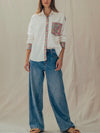 Pocket Full of Posies Top in White