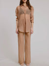 Sheer Intentions Pant in Taupe