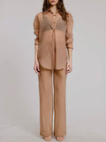 Sheer Intentions Pant in Taupe