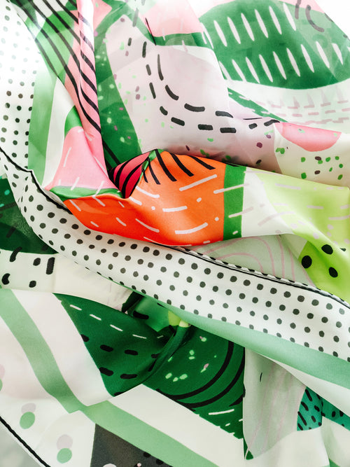 Jet Setter Bandana Scarf in Green